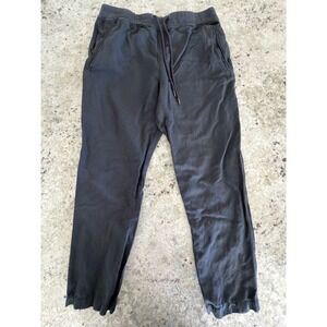 James Perse Gray Drawstring Jogger Pants Size 2 Relaxed Fit